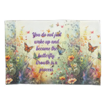 Butterfly Positive Mantra Quotes Custom Art