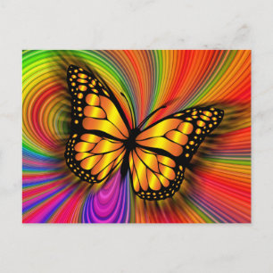 butterfly postcard