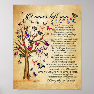 Butterfly Poster Paper Canvas And Poem (Matte)