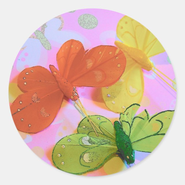 butterfly pretty Stickers (Front)