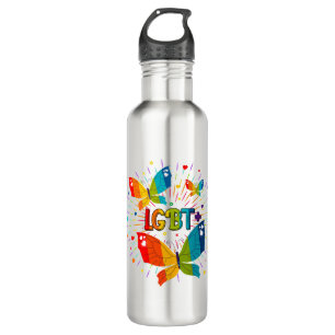 Butterfly Pride Love is Love LGBT Awareness 710 Ml Water Bottle