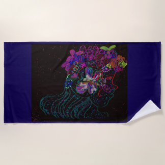 Butterfly Princess Beach Towel