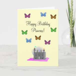 Butterfly Princess Birthday Card