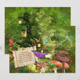 Butterfly Princess Party Invitation