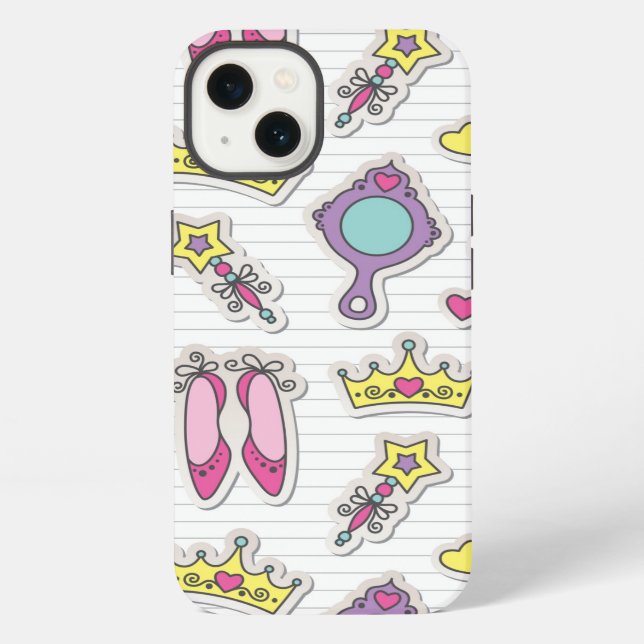 butterfly princess pattern iPhone case (Back)