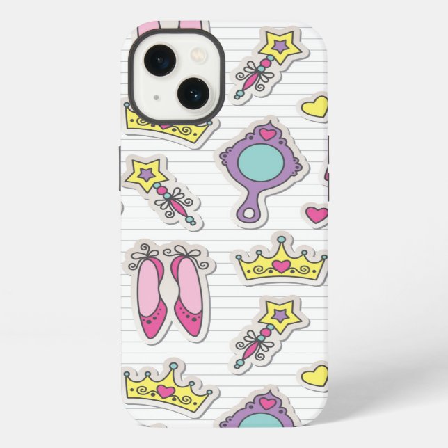 butterfly princess pattern iPhone case (Back)