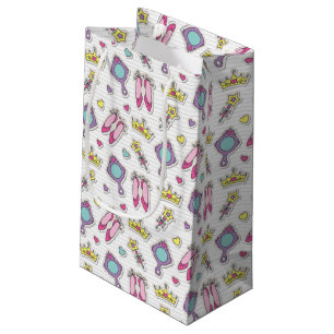 butterfly princess pattern small gift bag