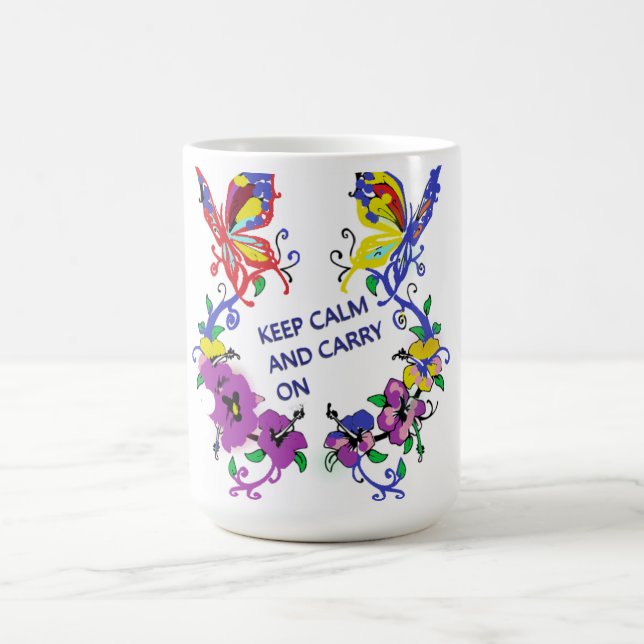 BUTTERFLY PRINTED COFFEE MUG (Center)