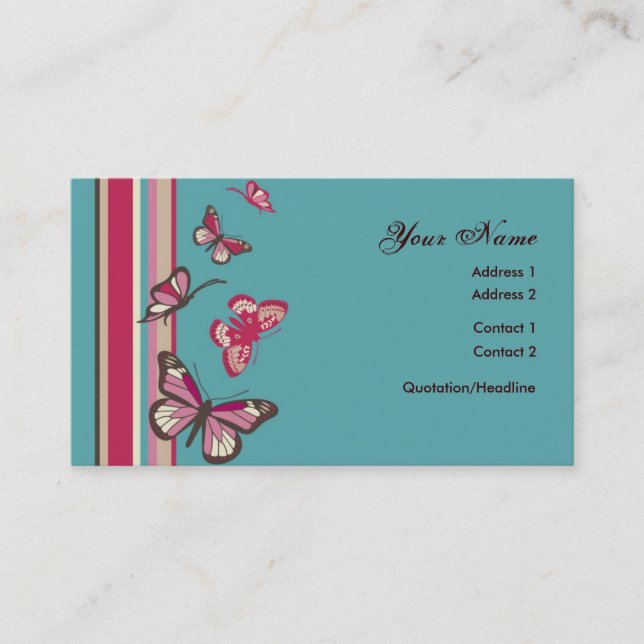Butterfly Profile Card (Front)