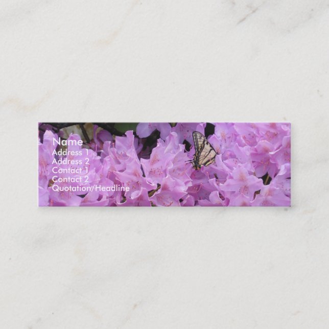 Butterfly Profile Card (Front)