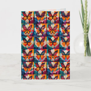 Butterfly Quilt Pattern Greeting/Note Card