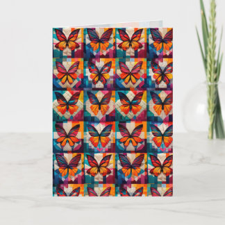 Butterfly Quilt Pattern Greeting/Note Card