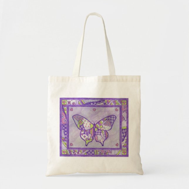 Butterfly Quilt Tote Bag (Front)