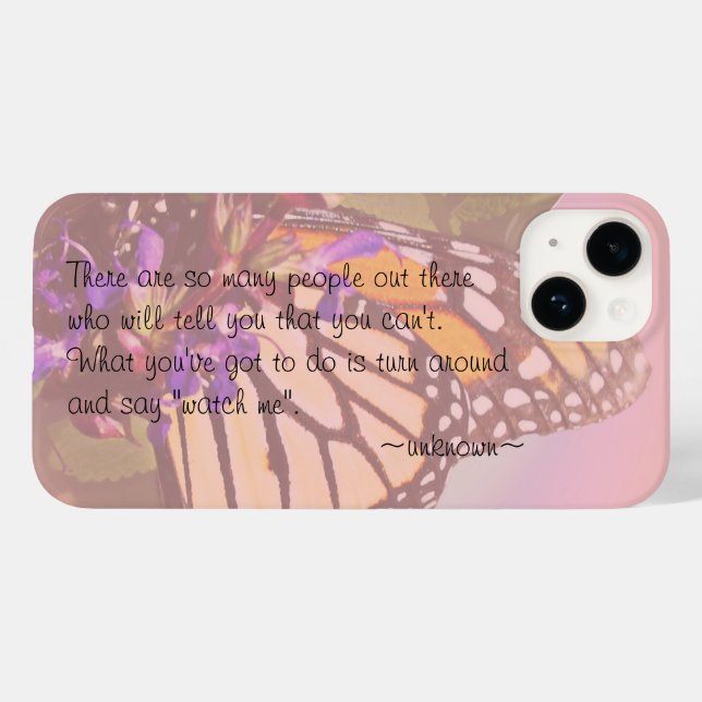 Butterfly Quote Case-Mate Samsung Galaxy Case (Back (Horizontal))