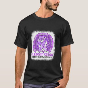Butterfly Rainbow Support Squad Fibromyalgia Aware T-Shirt