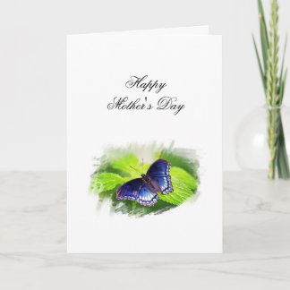 Butterfly (Red-spotted Purple) Mother's Day Holiday Card