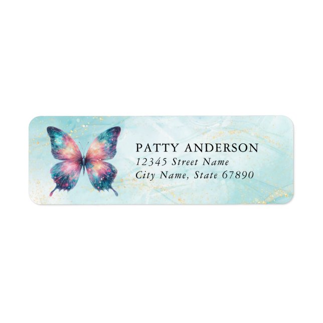 Butterfly Return Address Labels (Front)