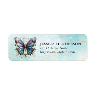 Butterfly Return Address Labels
