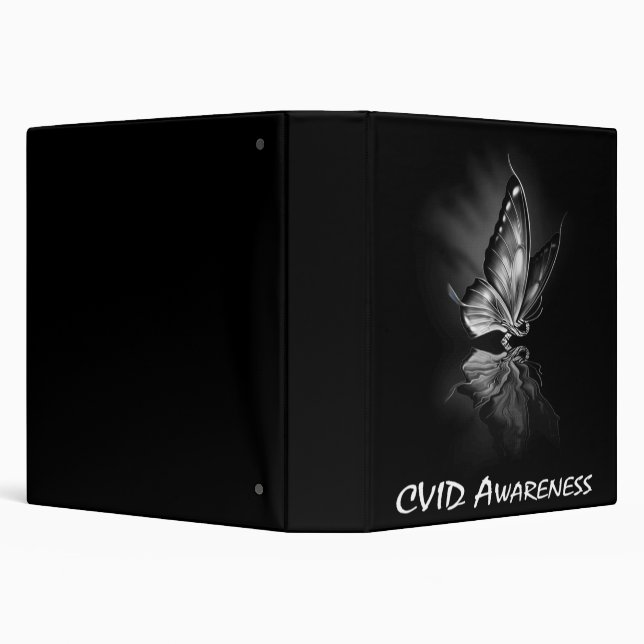 Butterfly Ribbon CVID Awareness Sweatshirt182  Binder (Background)