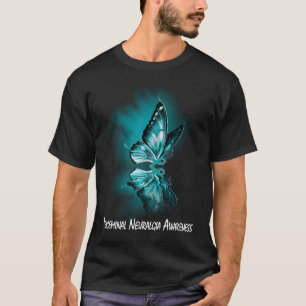 Butterfly Ribbon Trigeminal Neuralgia Awareness T-Shirt