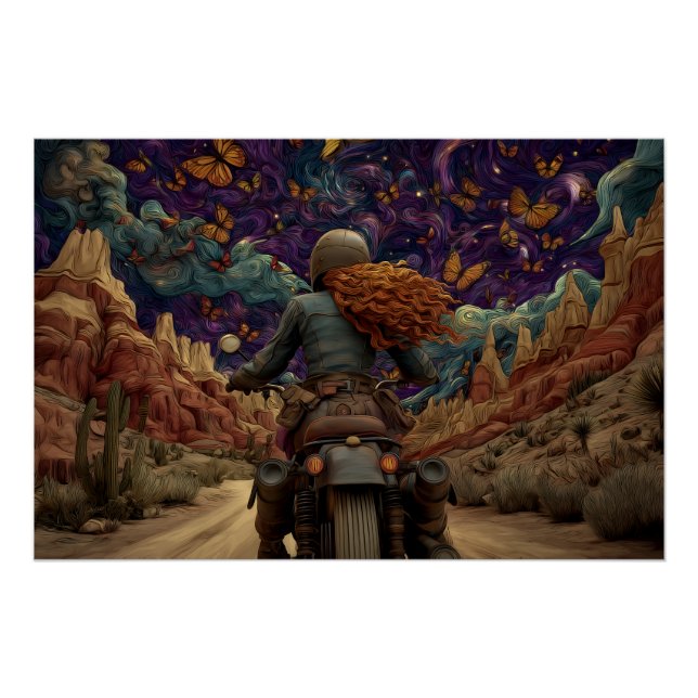 Butterfly Ride Through the Dreamscape Poster (Front)