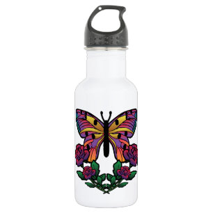 Butterfly Rose 532 Ml Water Bottle