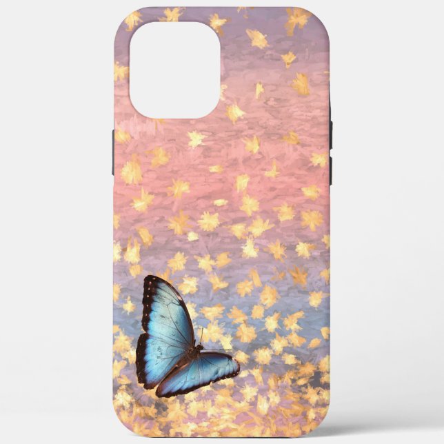 Butterfly Rose Gold Flakes Abstract Design  Case-Mate iPhone Case (Back)