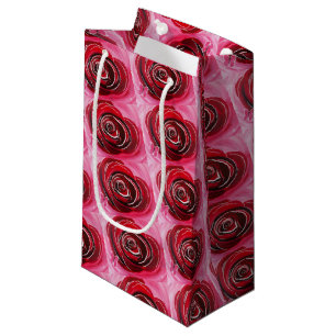 Butterfly Rose Painting by Alfred Fox Small Gift Bag