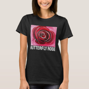 Butterfly Rose Painting by Alfred Fox T-Shirt