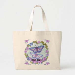 Butterfly Roses Tote Bag