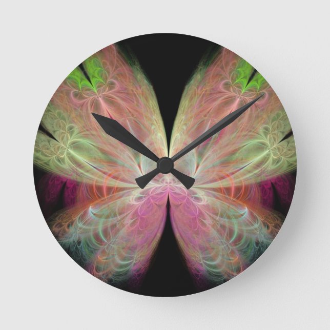 Butterfly Round Clock (Front)