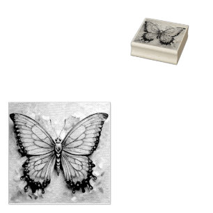 Butterfly  rubber stamp