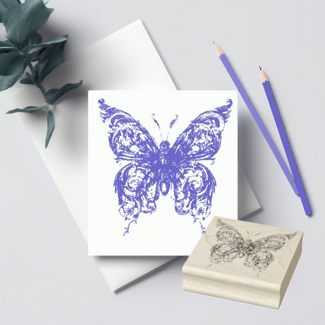 Butterfly Rubber Stamp (Creator Uploaded)