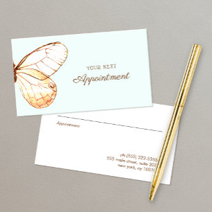  Butterfly Salon Appointment Business Card