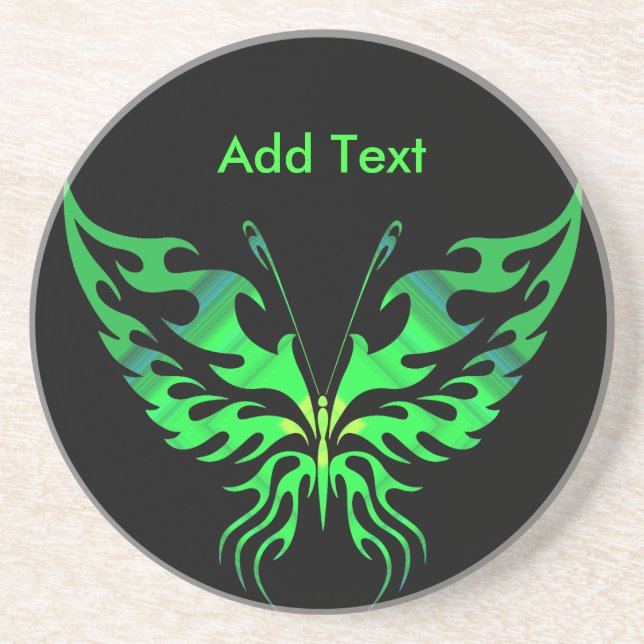 Butterfly Sandstone Coaster (Front)