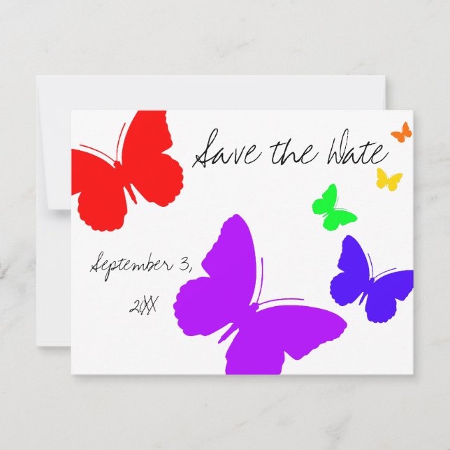 Butterfly Save the Date (Front)