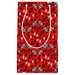 Butterfly Scandinavian folk art Small Gift Bag