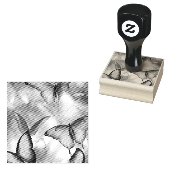 Butterfly Scrapbooking Stamp (Stamped)