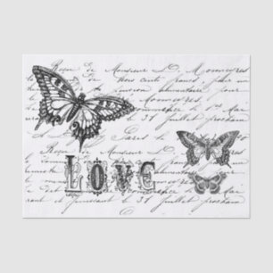 Butterfly Script Tissue Paper