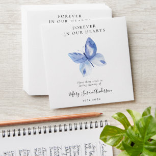 Butterfly Seed Packet Memorial Funeral Envelope