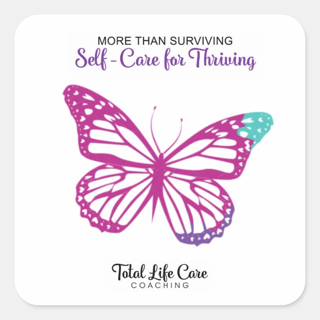 Butterfly Self-Care Sticker (Front)