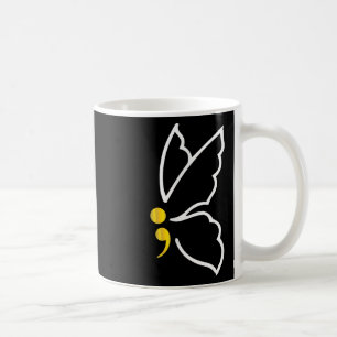 Butterfly Semicolon Shirt May Mental Health Awaren Coffee Mug