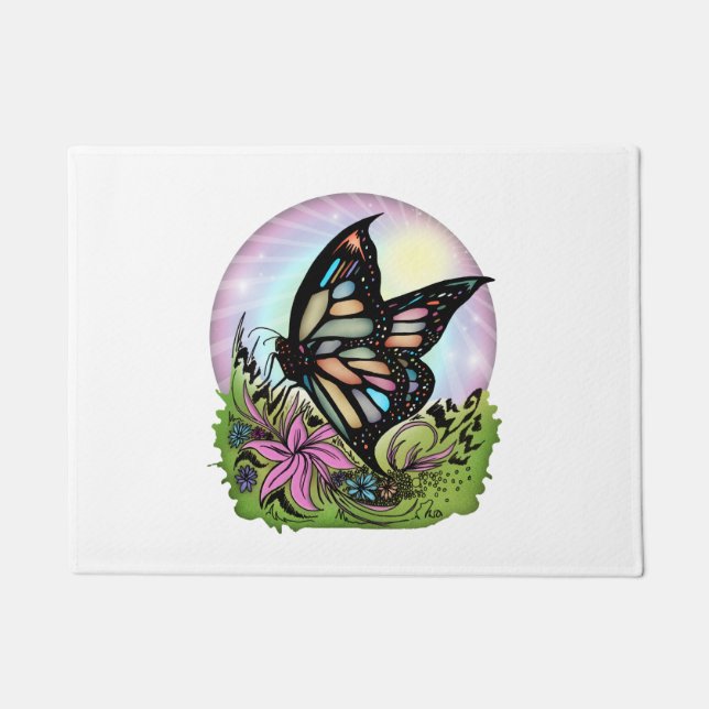 Butterfly Serenity Doormat (Front)