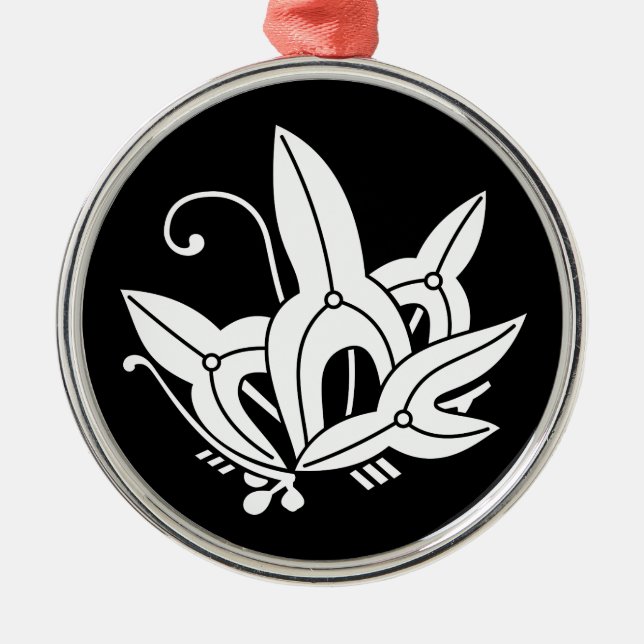 Butterfly-shaped arrowhead metal ornament (Front)