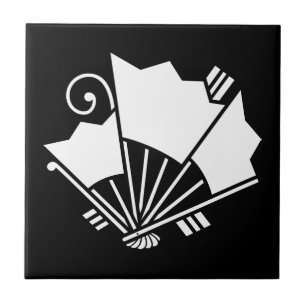 Butterfly-shaped fans (Ageha) Ceramic Tile