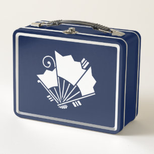 Butterfly-shaped fans (Ageha) Metal Lunch Box