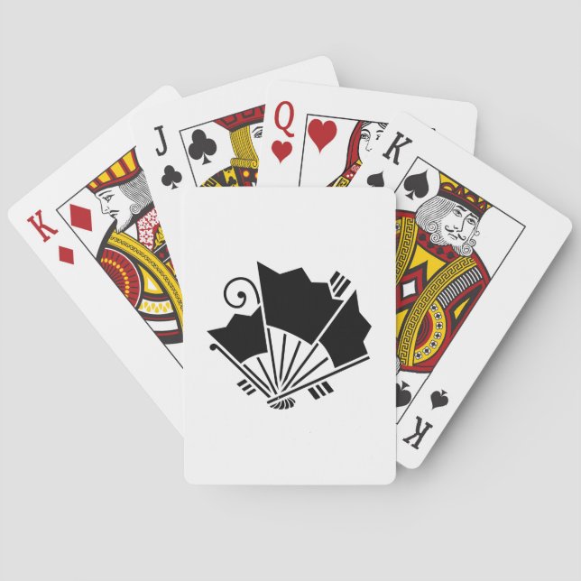 Butterfly-shaped fans (Ageha) Playing Cards (Back)