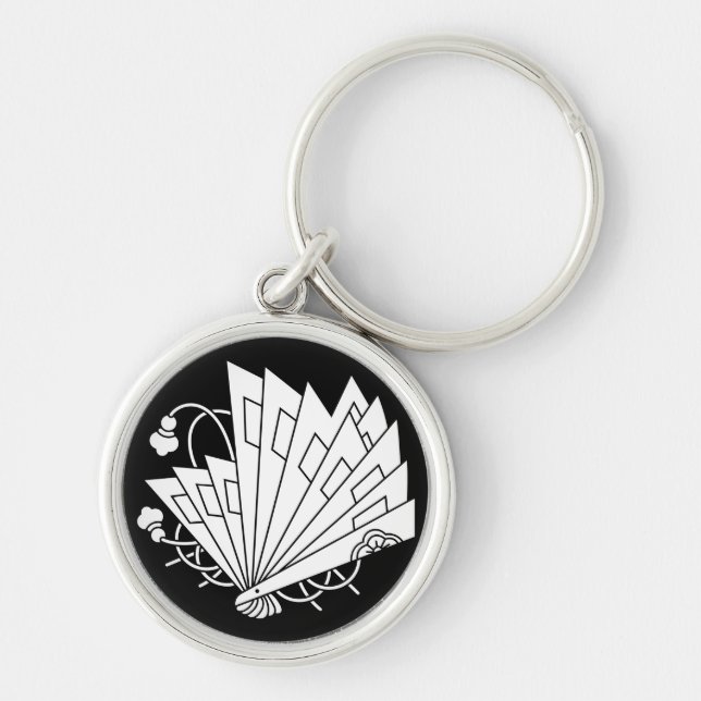 Butterfly-shaped fans (Hi-ohgi cho) Keychain (Front)