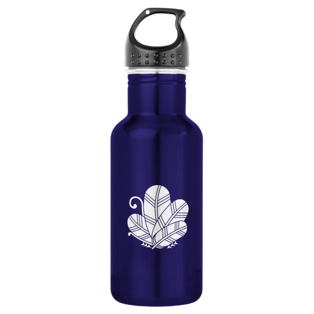 Butterfly-shaped hawk feathers 532 ml water bottle (Front)