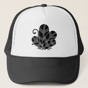 Butterfly-shaped hawk feathers trucker hat